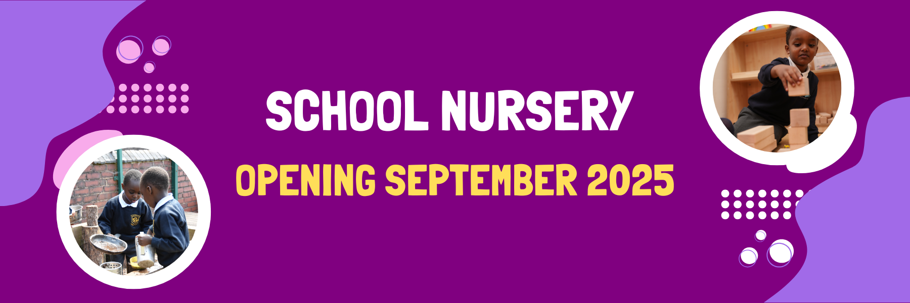 School nursery opening (600 x 200 px)